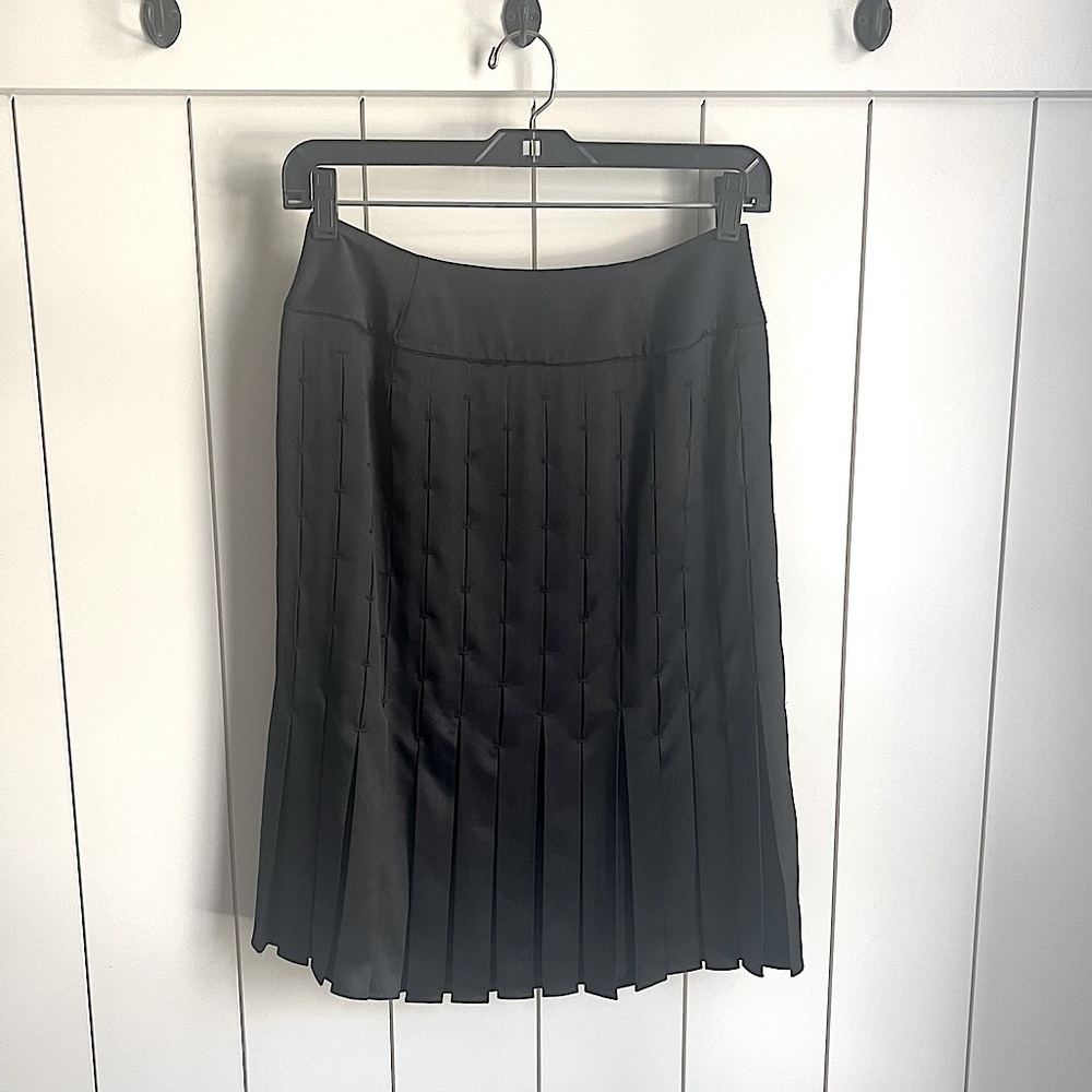 VNTG Magaschoni pleated silk skirt